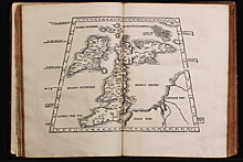 Europae Tabula prima continet insulam Albion, sive Britanniam & Hyberniam.