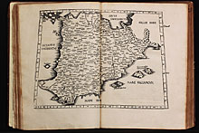 Europae Tabula secunda continet Hispaniam Baeticam, Hispaniam Lusitaniam, & Hispania Tarraconensem.
