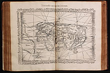 Orbis typus universalis iuxta hydrographorum traditionem exactissime depicta, 1522. L. F. / Tabula orbis cum descriptione ventorum
