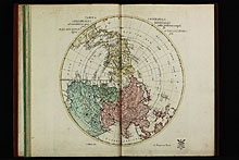Tabula Geographica Hemisphaerii Borealis ad emendatiora quae adhuc prodierunt exempla jussu Acad. Reg. Scient. et Eleg. Litt. Boruss.